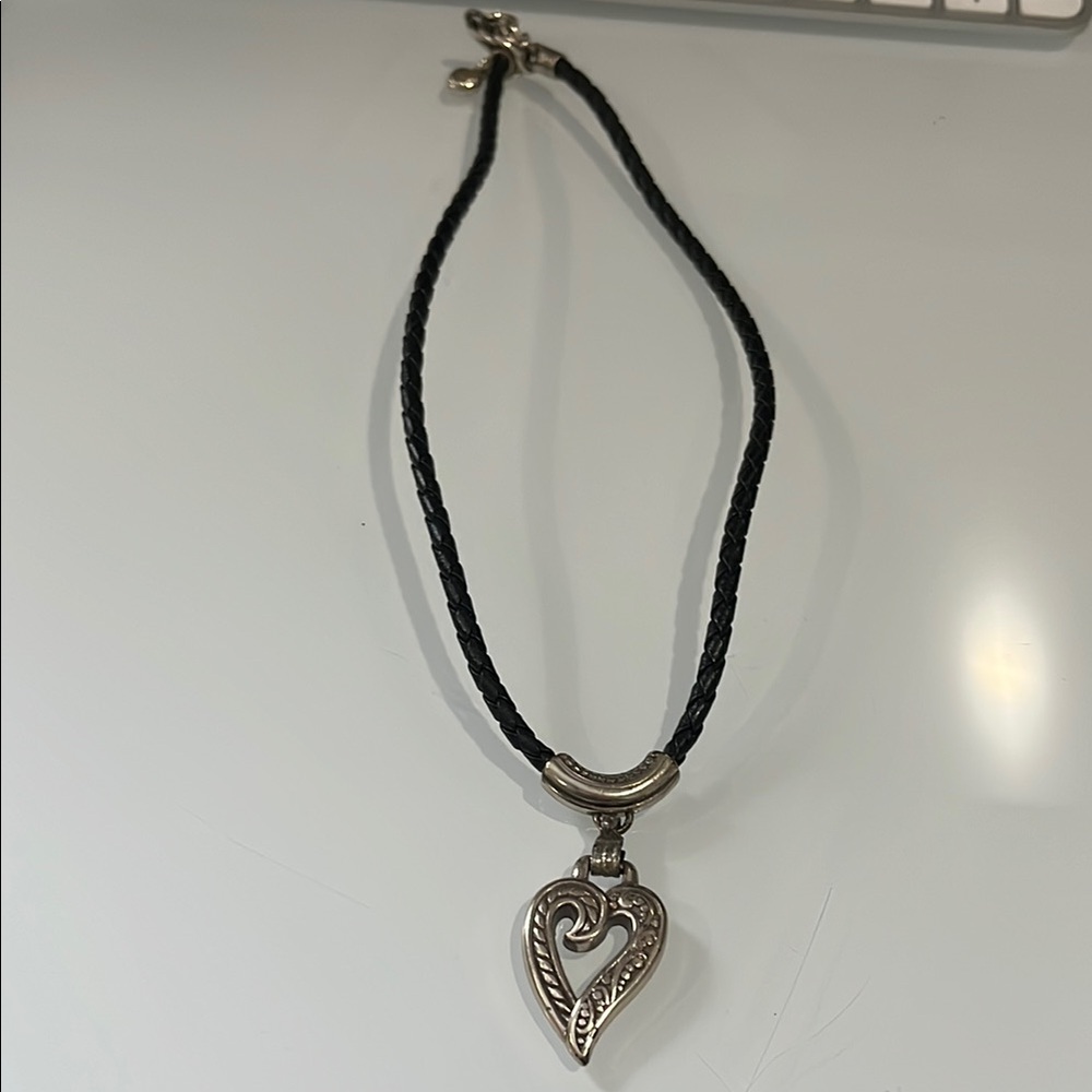 Elegant  Brighton Silver Heart Pendant Necklace